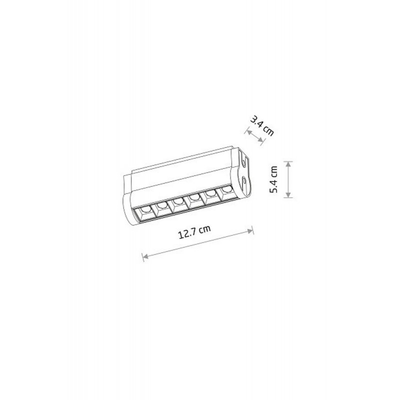 Магнитный трековый светильник Nowodvorski 11310 UT-LVM Focus Swing LED 6w, 6 Вт, 500 лм, 3000K