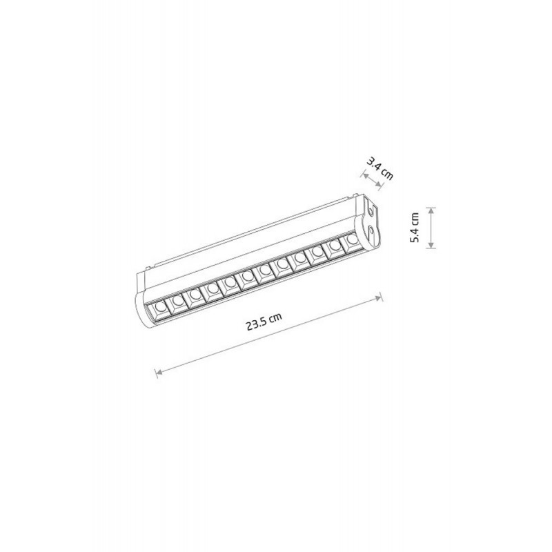 Магнитный трековый светильник Nowodvorski 11311 UT-LVM Focus Swing LED 12w, 12 Вт, 1000 лм, 3000K