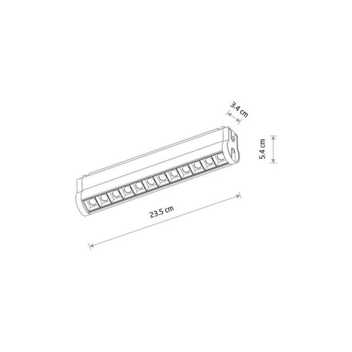 Магнитный трековый светильник Nowodvorski 11336 UT-LVM Focus Swing LED 12W 4000K 1000Lm IP20 черный