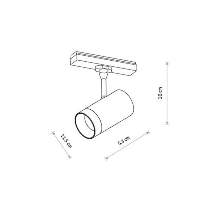 Магнитный трековый светильник Nowodvorski 11342 UT-LVM Spot LED 12W 4000K 1200Lm IP20 черный