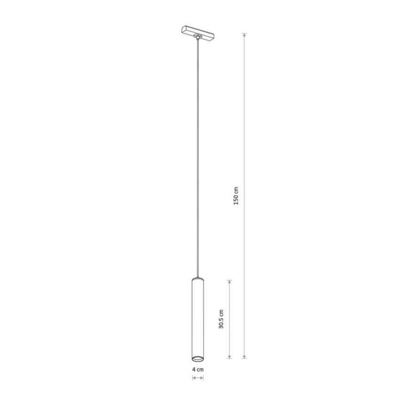 Магнитный трековый светильник Nowodvorski 11343 UT-LVM Roller LED 10W 4000K 1000Lm IP20 черный