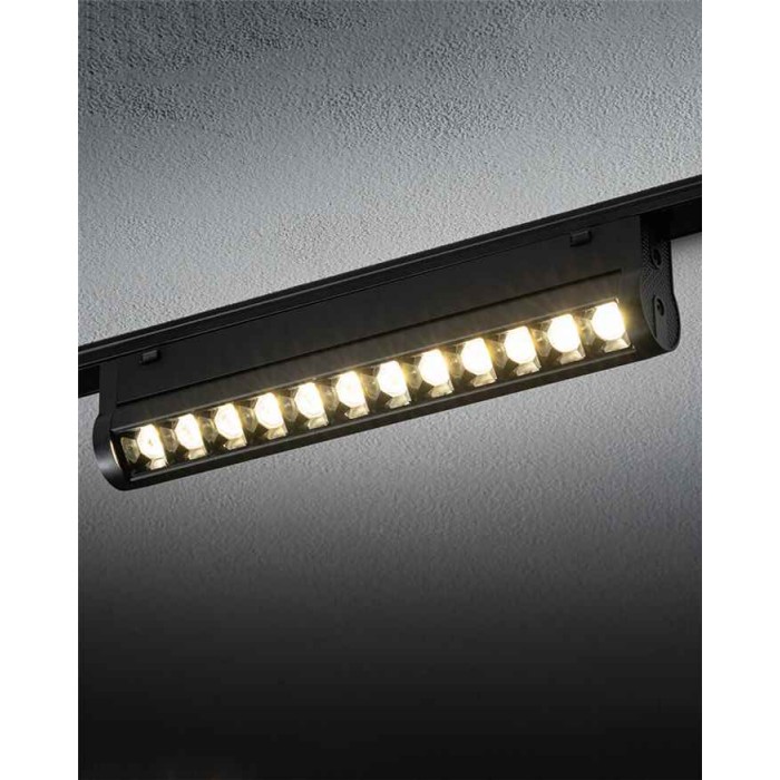 Магнитный трековый светильник Nowodvorski 11336 UT-LVM Focus Swing LED 12W 4000K 1000Lm IP20 черный