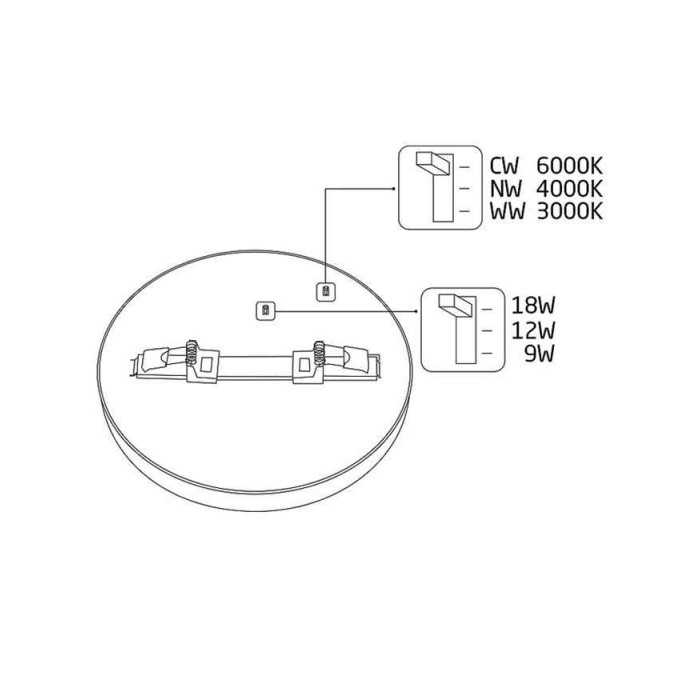 Потолочный светильник Nowodvorski 11357 Multi Led 9W/12W/18W 3000-6000K IP20 белый