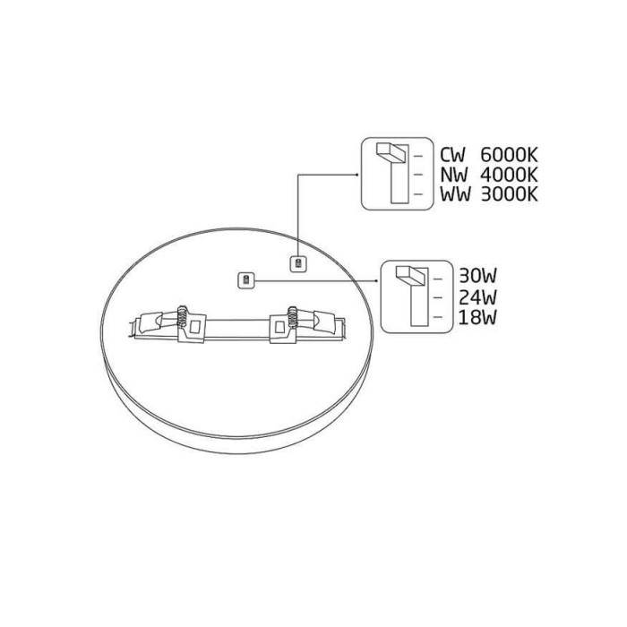 Потолочный светильник Nowodvorski 11358 Multi Led 18W/24W/30W 3000-6000K IP20 белый