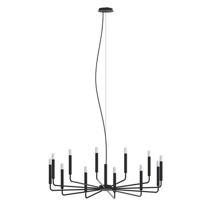 Подвесной светильник, люстра Nowodvorski 11464 Orto XII B E14 12x10W IP20 черный