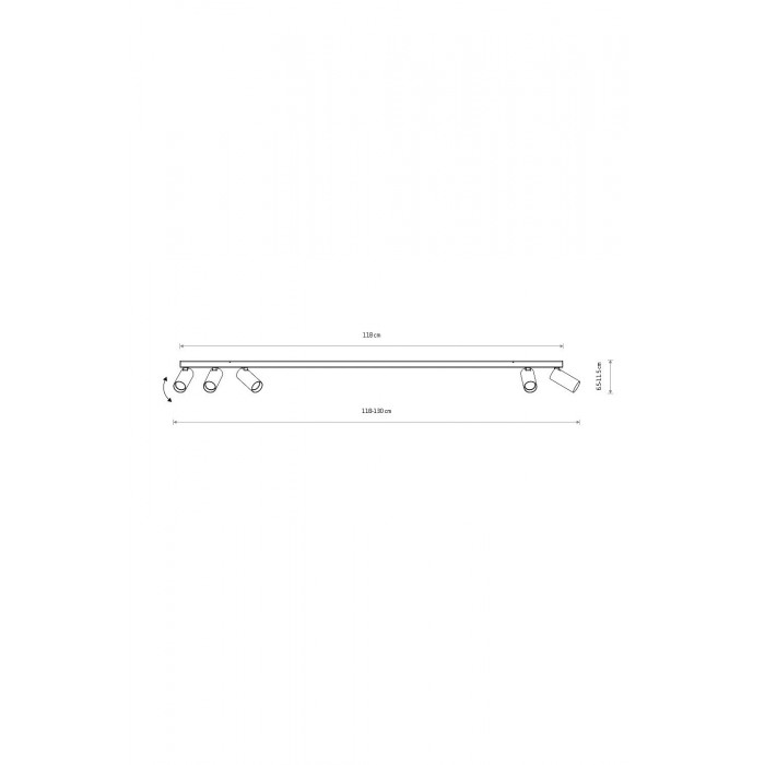 Спот Nowodvorski 11468 Fourty V Umbra Gray