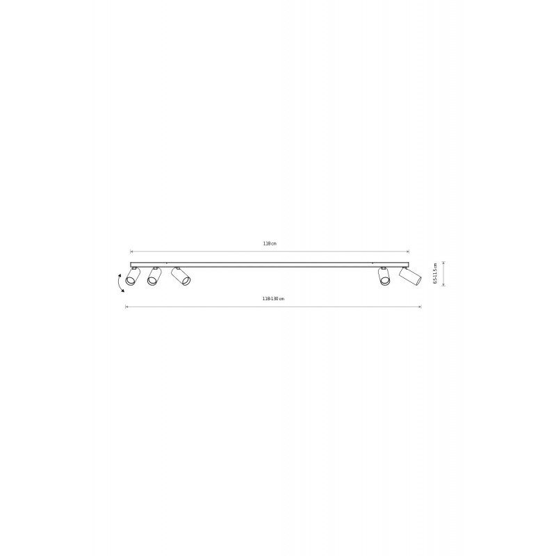 Спот Nowodvorski 11468 Fourty V Umbra Gray