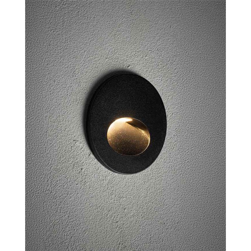 Світильник для підсвічування сходів/коридорів Nowodvorski 11530 Ava LED 1x3W 3000K 40Lm IP54 чорний