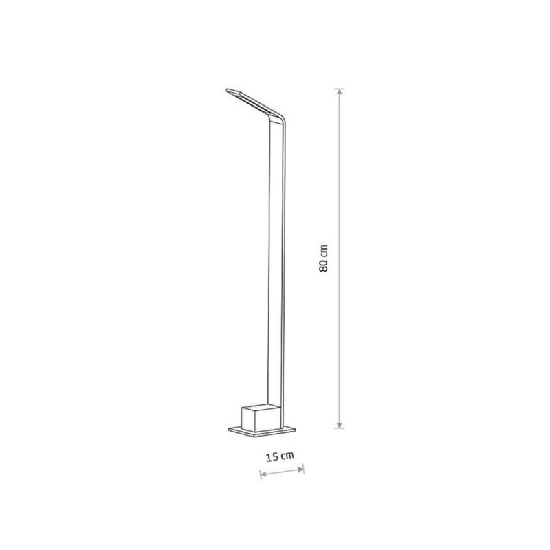 Светильник столбик уличный Nowodvorski 11540 Slim LED 1x7W 3000K 450Lm IP54 черный
