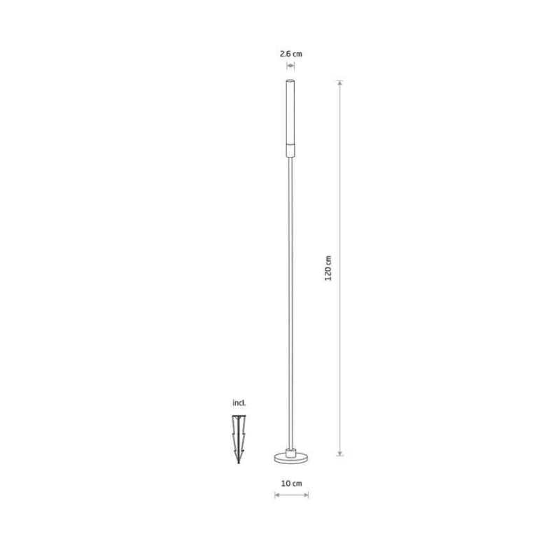 Светильник уличный ландшафтный Nowodvorski 11546 Zola LED L 1x3W 3000K 100Lm IP54 черный