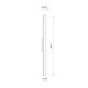 Настенный уличный светильник Nowodvorski 11555 Demi LED M 1x18W 3000K 1200Lm IP54 черный