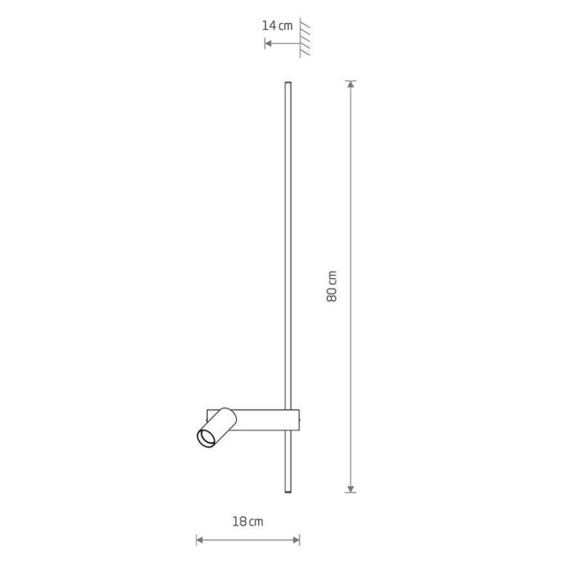 Настенный светильник Nowodvorski 11580 Easy Right GU10 MR11 10W + LED 11W 3000K 450Lm IP20 Белый