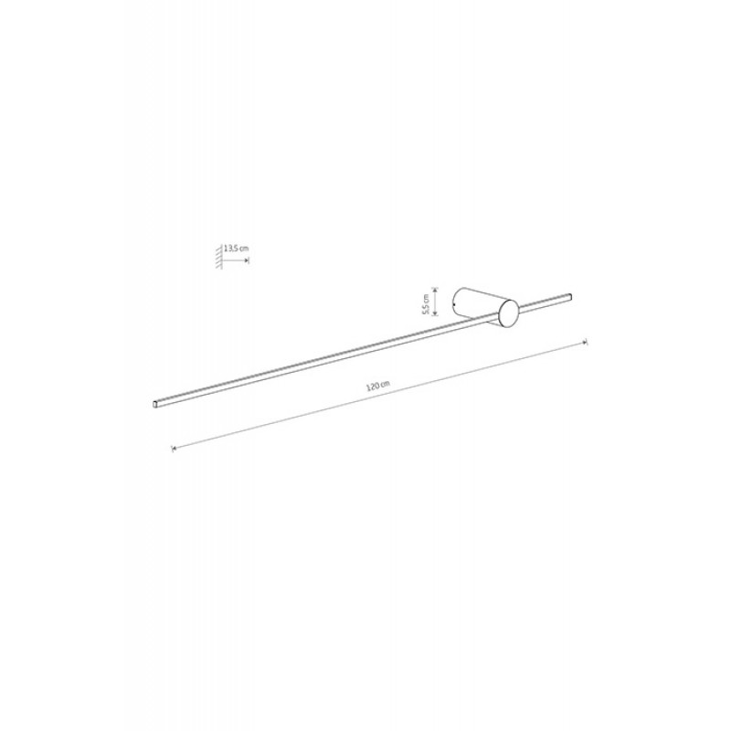 Бра - Nowodvorski 11588 Saber LED L White, 16 Вт, 3000K