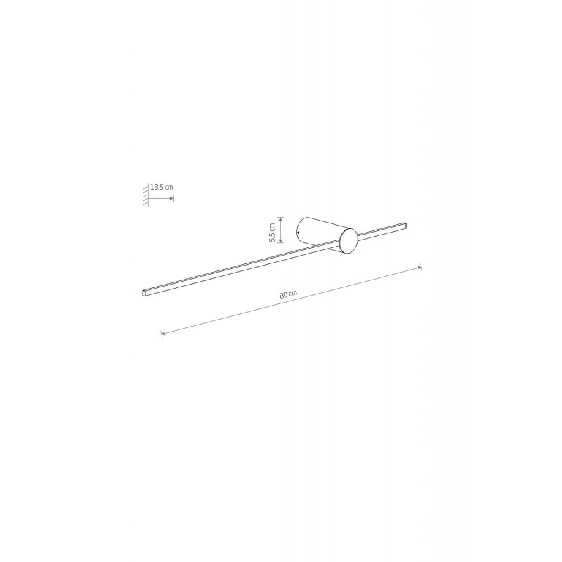 Бра - Nowodvorski 11591 Saber LED M White, 11 Вт, 3000K