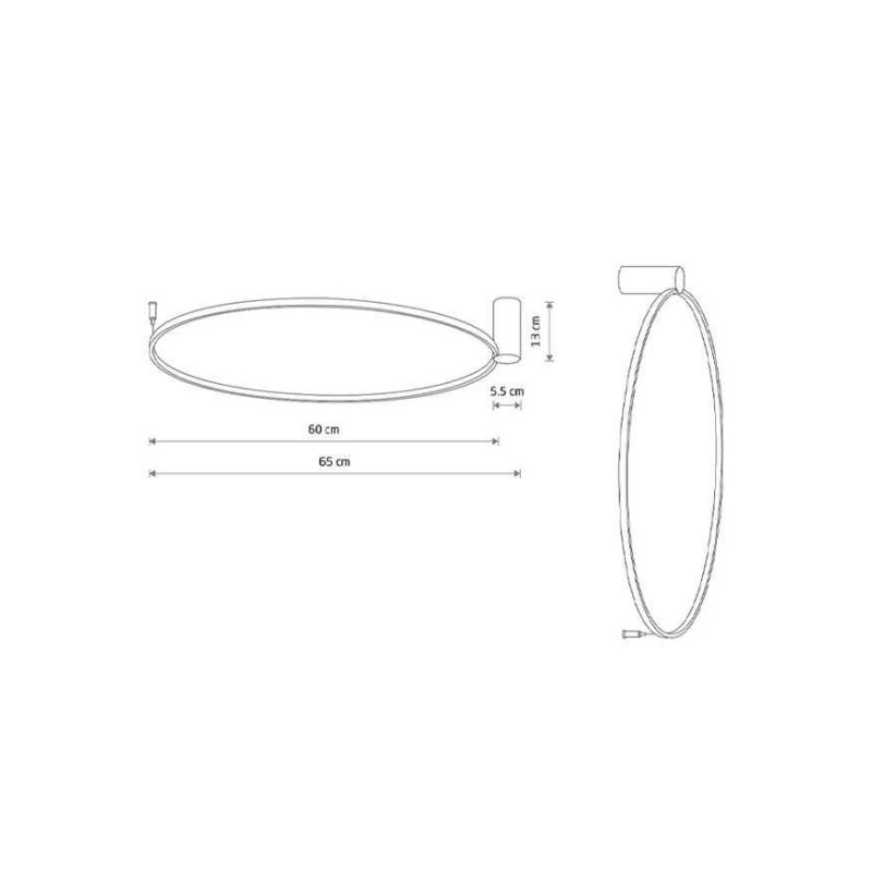 Люстра Nowodvorski 11603 Circolo Led M 1x21W 3000K 660Lm IP20 Біла