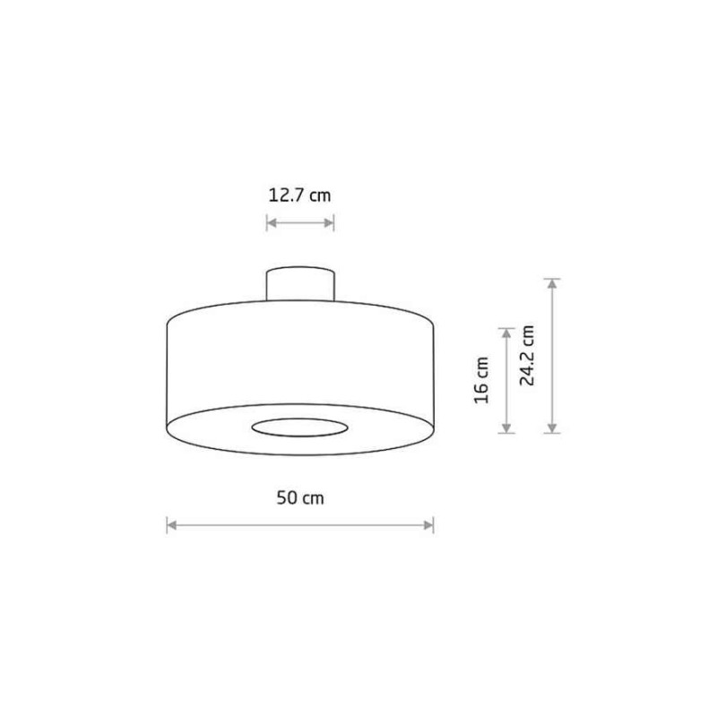 Люстра - Nowodvorski 11658 Amarela M E27 1x25W IP20 графитовая