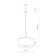 Подвесной светильник, люстра Nowodvorski 11659 Amarela M E27 1x25W IP20 графитовый