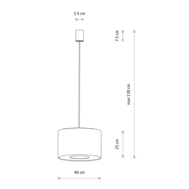 Подвесной светильник, люстра Nowodvorski 11664 Cedro S E27 1x15W IP20 светло-серый