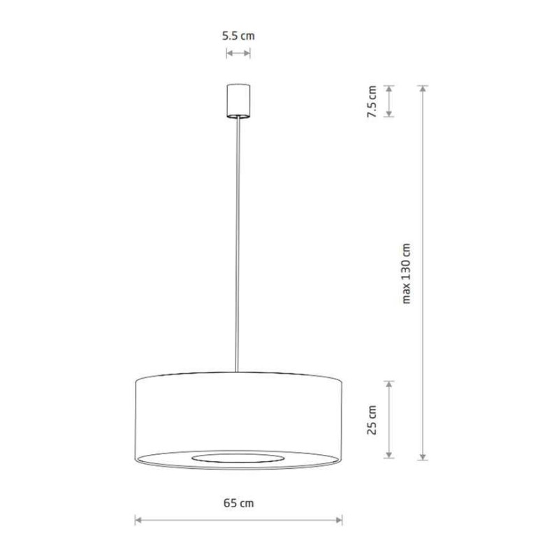 Подвесной светильник, люстра Nowodvorski 11675 Lago L E27 1x25W IP20 серый
