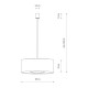 Подвесной светильник, люстра Nowodvorski 11675 Lago L E27 1x25W IP20 серый