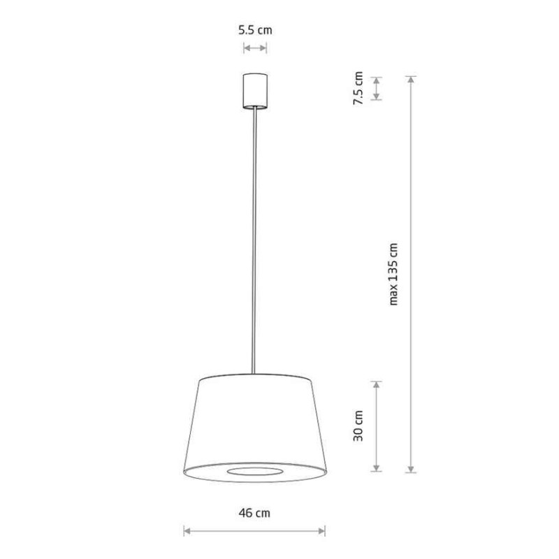 Подвесной светильник, люстра Nowodvorski 11682 Tutoia E27 1x25W IP20 бежевый