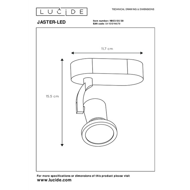 Спот - Lucide 11903/05/30 Jaster