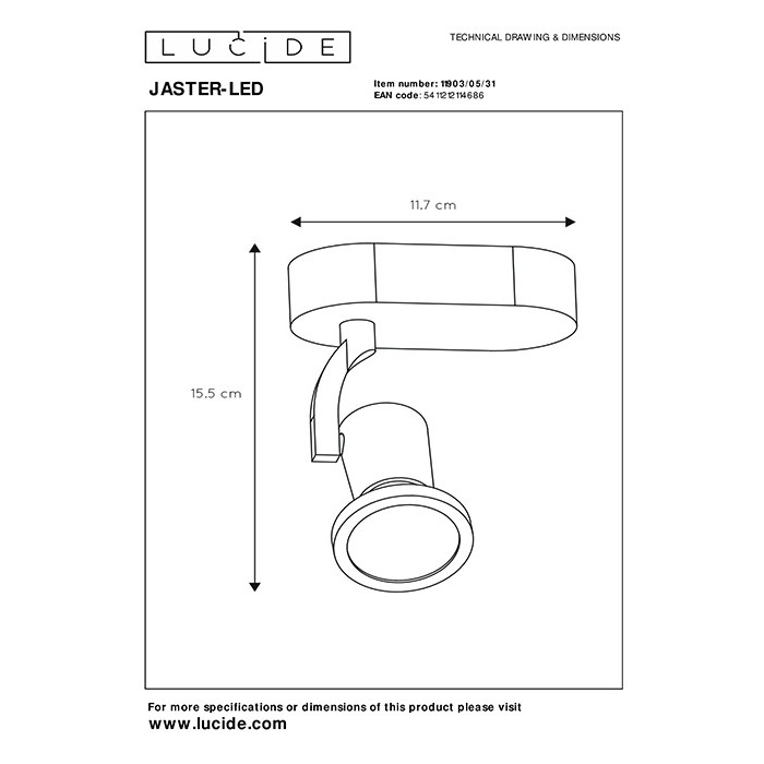 Спот Lucide 11903/05/31 Jaster