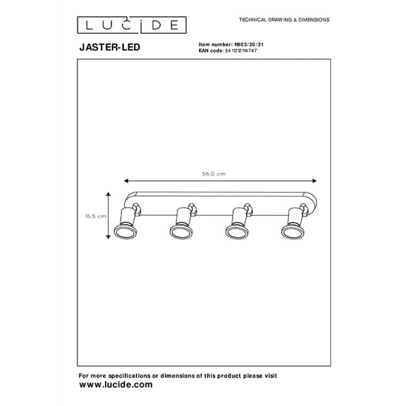 Спот - Lucide 11903/20/31 Jaster