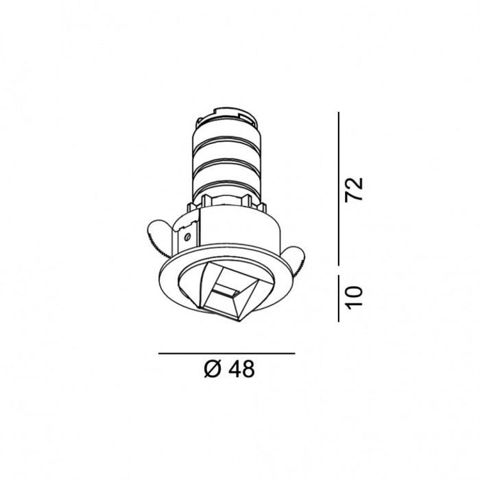 Точковий світильник LTX 01.3912.6.930.WH Nano R WW, 6 Вт, 503 лм, 3000K