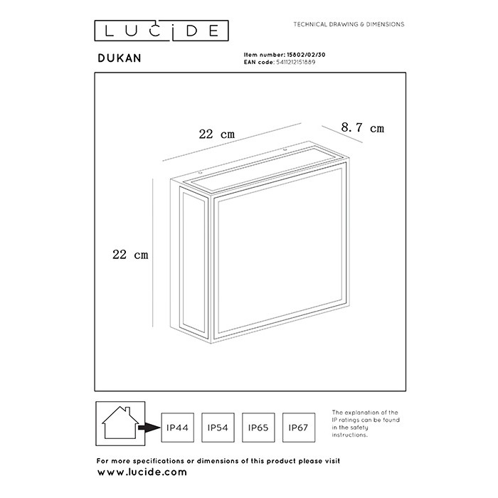 Люстра Lucide 15802/02/30 Dukan