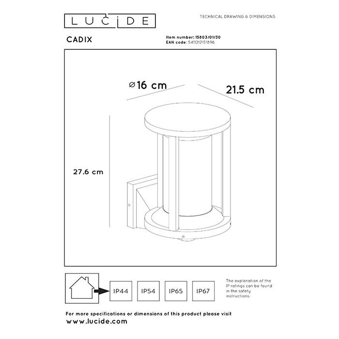 Бра Lucide 15803/01/30 Cadix