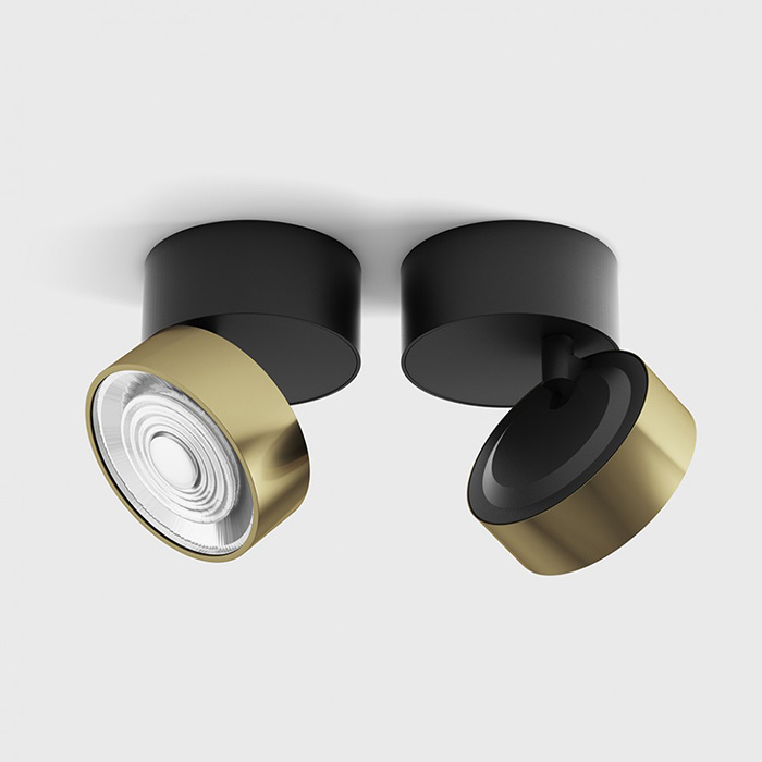 Точковий світильник LTX 02.9533.14.930.BK + SOL RING BRASS Sol Surf