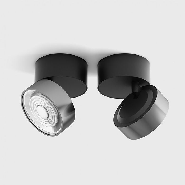 Точковий світильник LTX 02.9533.14.930.BK + SOL RING CHROME Sol Surf