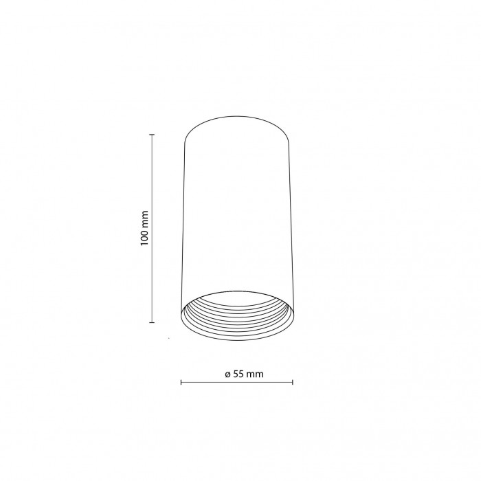 Точковий світильник TK Lighting 10718 Amis GU10 1x10W IP20 чорний