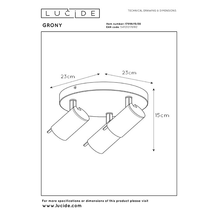 Спот - Lucide 17998/15/30 Grony Спот - Lucide 17998/15/30 Grony