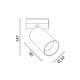 Світильник прожекторний LTX IN_LINE TUB MA 90, D52, H90mm, LED 10.8W, 3000К, хром/чорний (06.0591.14.930.CR/BK)
