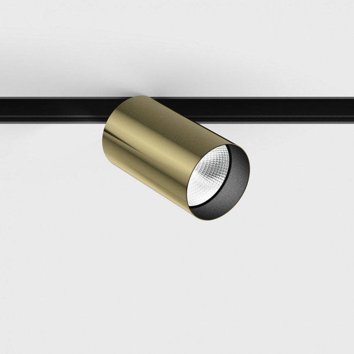 Прожекторный светильник LTX IN_LINE TUB MA 90, D52, H90mm, LED 10.8W, 3000К, латунь/черный (06.0591.14.930.BR/BK)