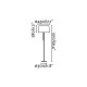 Торшер - Faro 20029 VOLTA White floor lamp