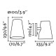 Бра - Faro 20031-88 LUPE Black/beige table lamp