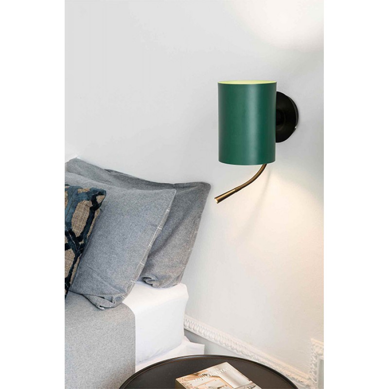 Бра - Faro 20032-81 Guadalupe Black/green wall lamp with reader