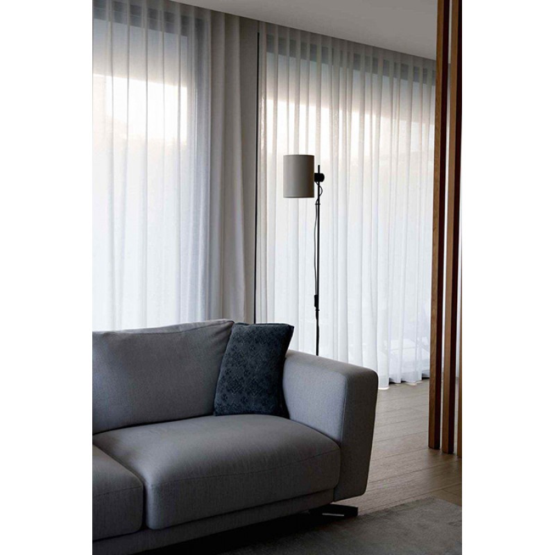 Торшер - Faro 20034-80 Guadalupe Black/beige floor lamp