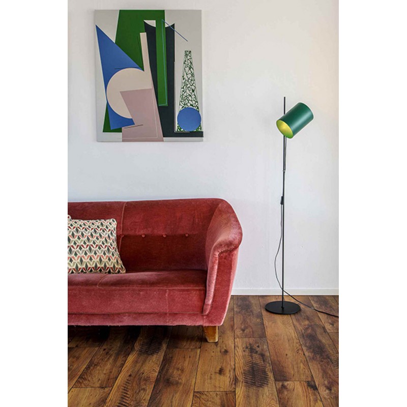 Торшер - Faro 20034-81 Guadalupe Black/green floor lamp