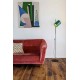 Торшер - Faro 20034-81 Guadalupe Black/green floor lamp