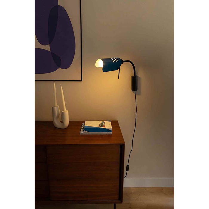 Бра - Faro 20042-134 Martinica Wall Light Arm S Blue Screen 1xE27 Бра - Faro 20042-134 Martinica Wall Light Arm S Blue Screen 1xE27