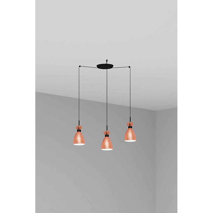 Подвесной светильник Faro 20046-3L Retro 3L Copper pendant lamp