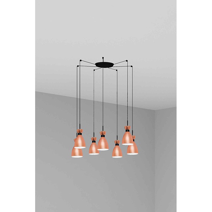 Люстра - Faro 20046-7L Retro 7L Copper pendant lamp