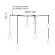 Люстра - Faro 64255-115-7L Venice 7L Cobalt blue pendant lamp