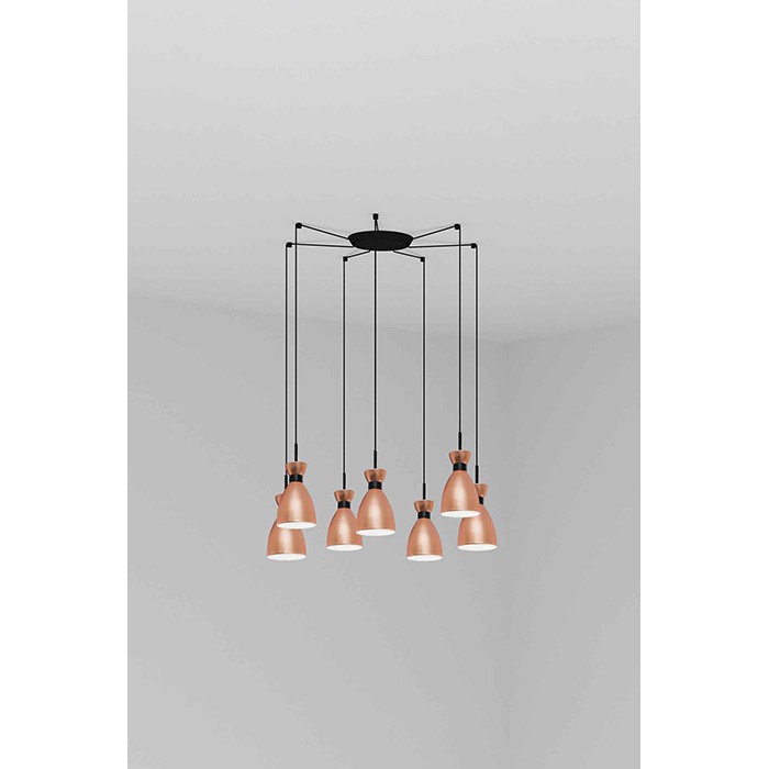 Люстра - Faro 20046-7L Retro 7L Copper pendant lamp