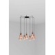 Люстра - Faro 20046-7L Retro 7L Copper pendant lamp