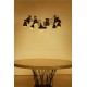 Люстра - Faro 20048 Retro 12L Black and copper pendant lamp